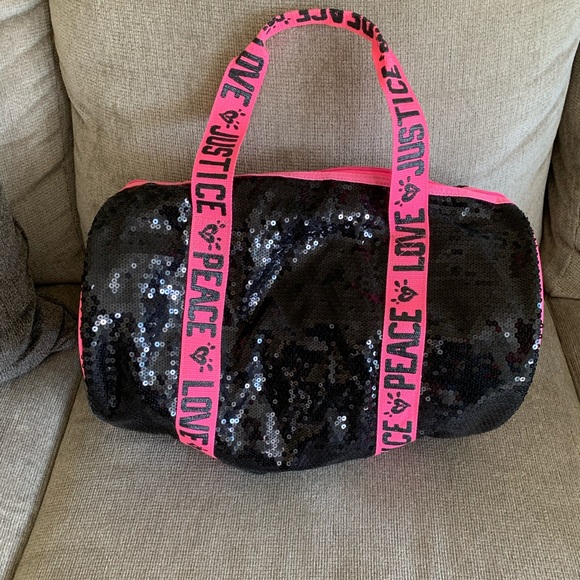 Justice Other - Cute black and pink Justice bag